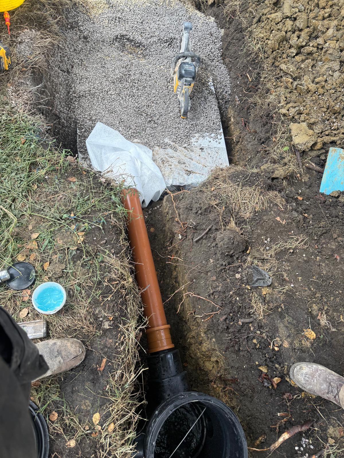 Drainage solutions project by JB Outdoor Services in Somerset